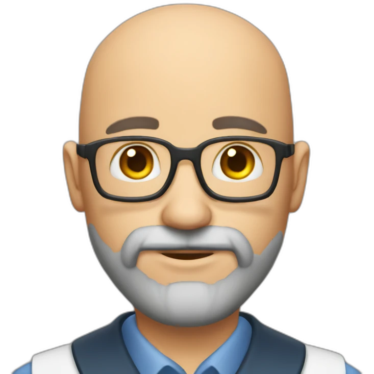 chem handsome bald beared professor emoji