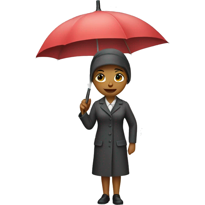 Nanny with umbrella  emoji