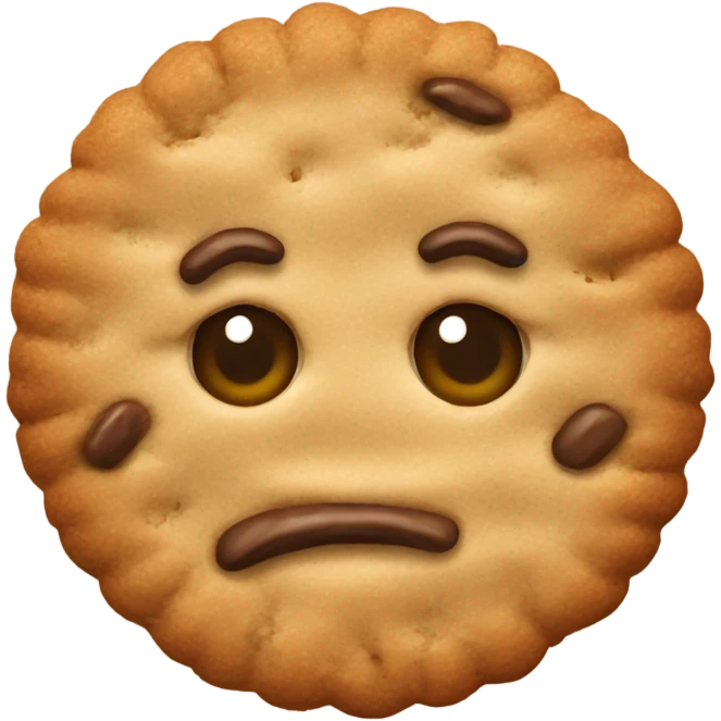 oatmeal cookie emoji