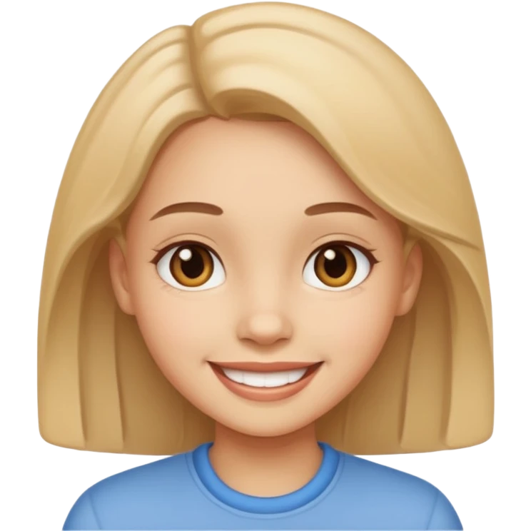 smiling girl emoji
