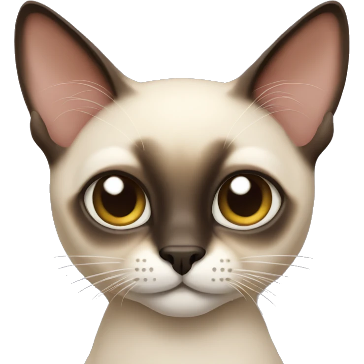 Make a siamese cat emoji emoji