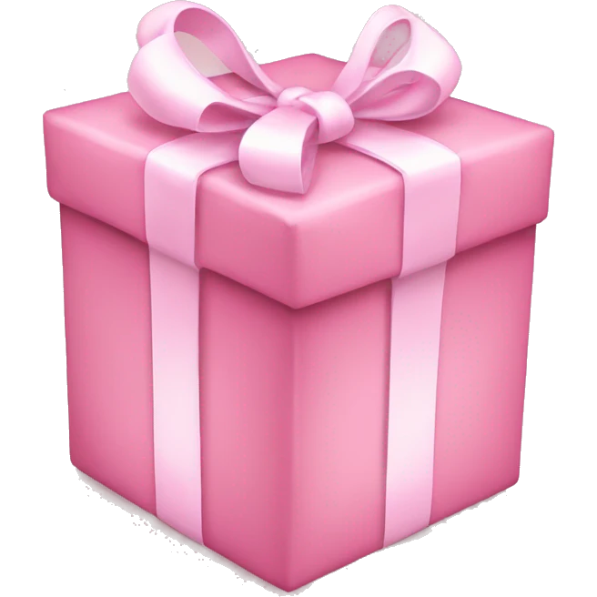 Light pink present emoji