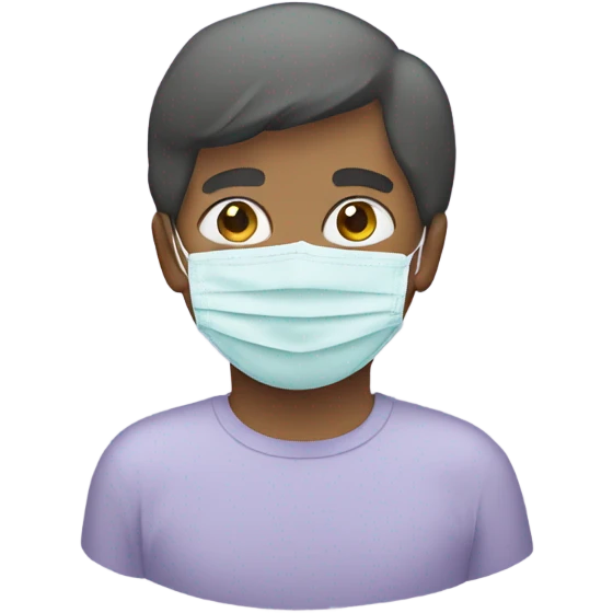 pastel purple paper face mask emoji