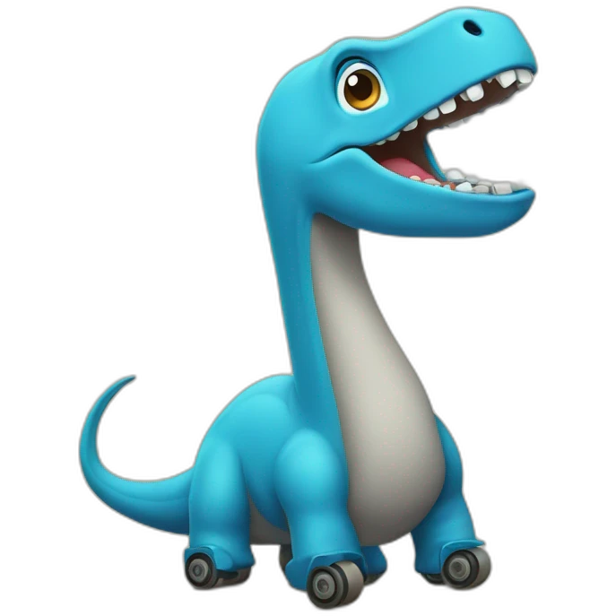 diplodocus with roller emoji