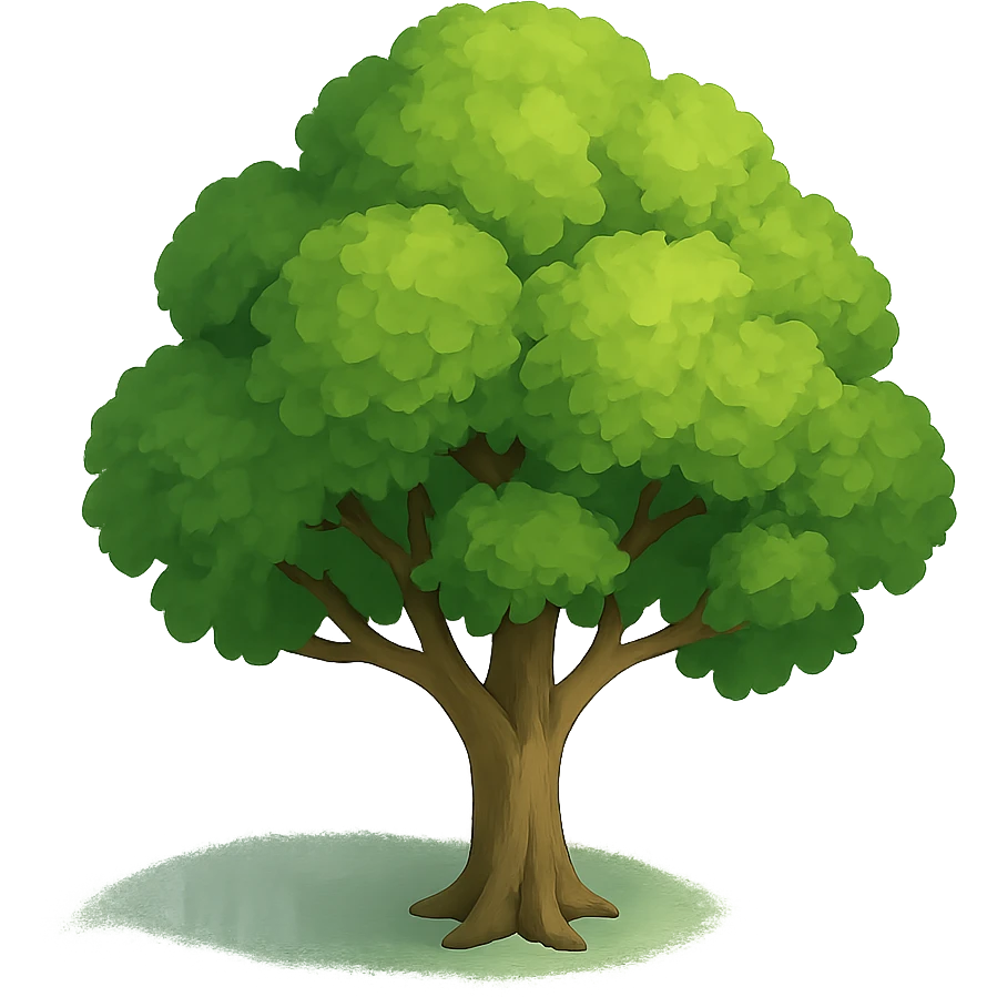 isometric whole tree emoji