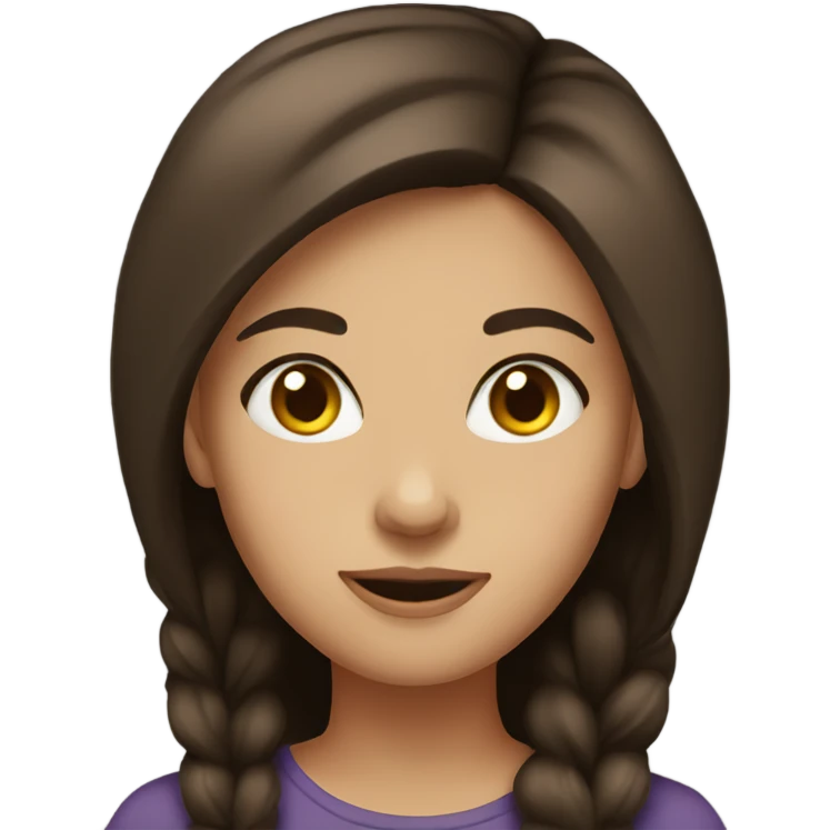 Brunette girl  emoji