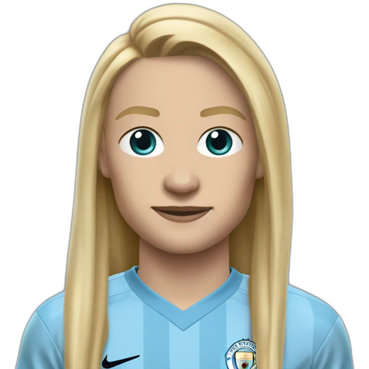 Haaland avec le maillot de Manchester City emoji