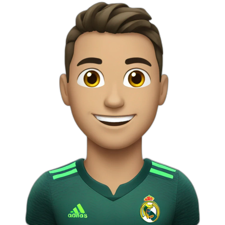 Happy cristiano ronaldo girl emoji