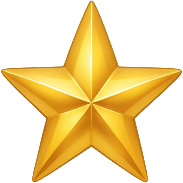 shiny golden star emoji