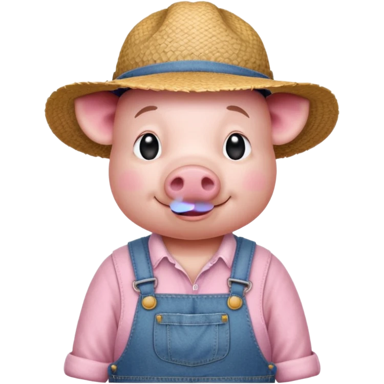 Farmer Pig emoji