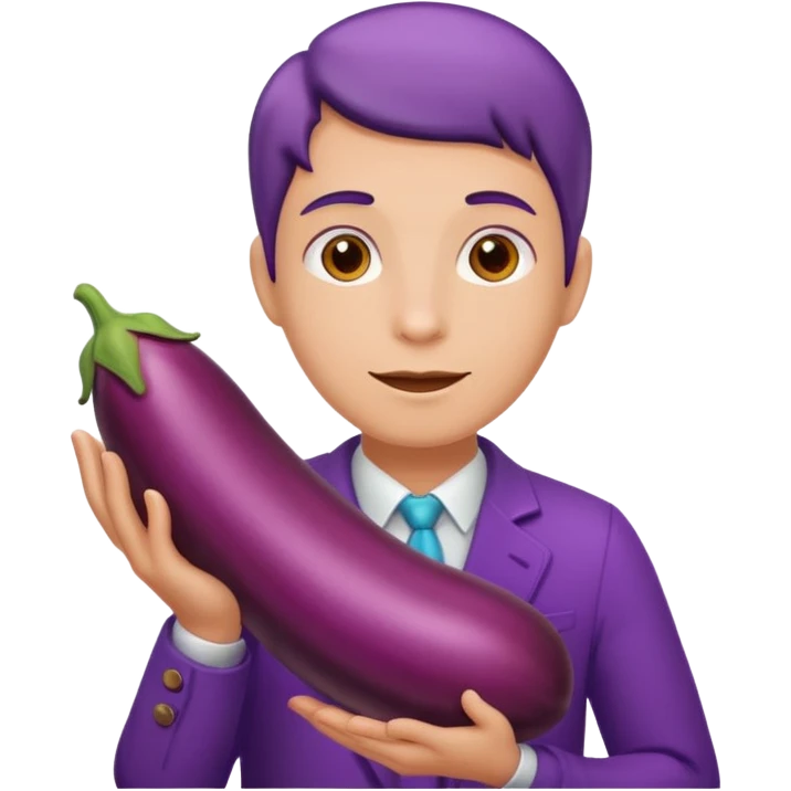Eggplant in butt emoji
