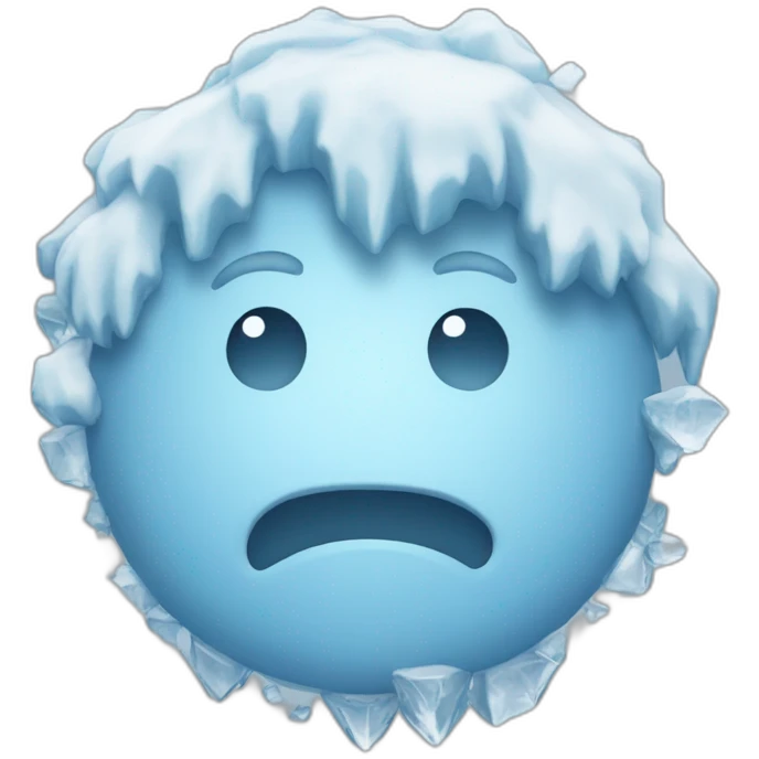 join the hudle sign made of ice emoji