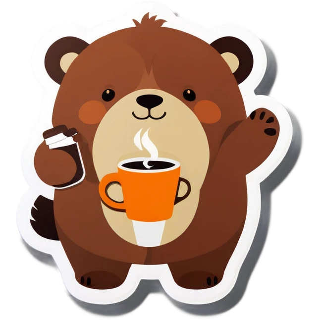 Oso con café  emoji
