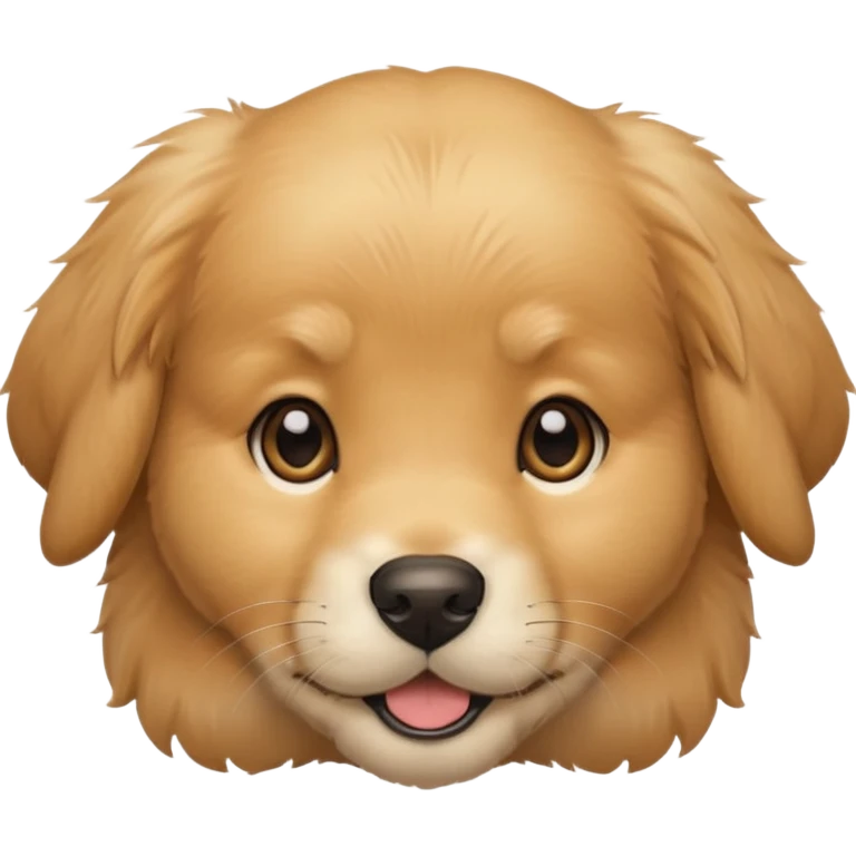Golden Baby dog face 🐶 emoji