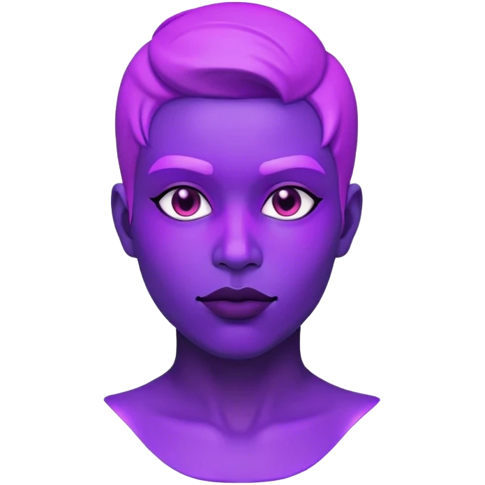 
body in neon purple bust emoji