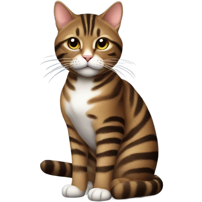 brown tabby cat smoking a cigarette  emoji