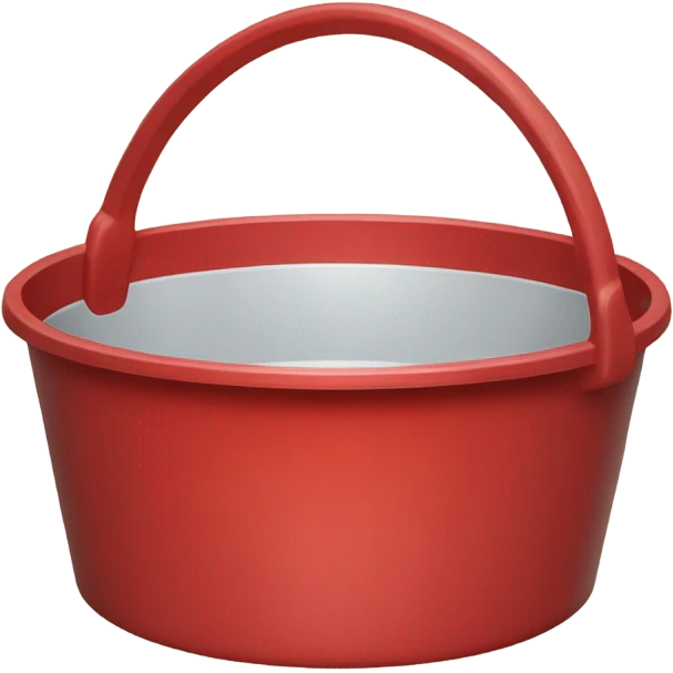 red  plastic basin emoji