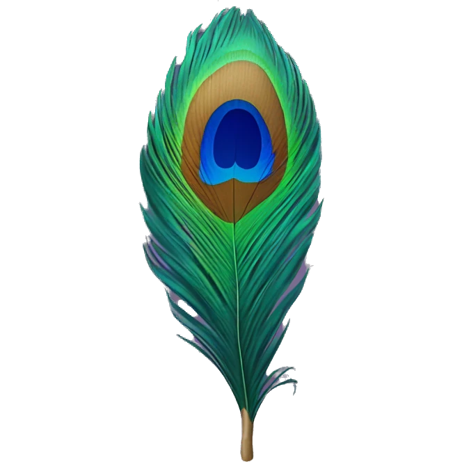 peacock feather emoji