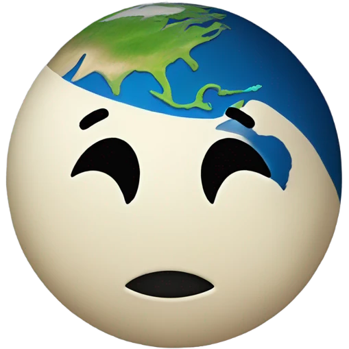 earth smiley face emoji