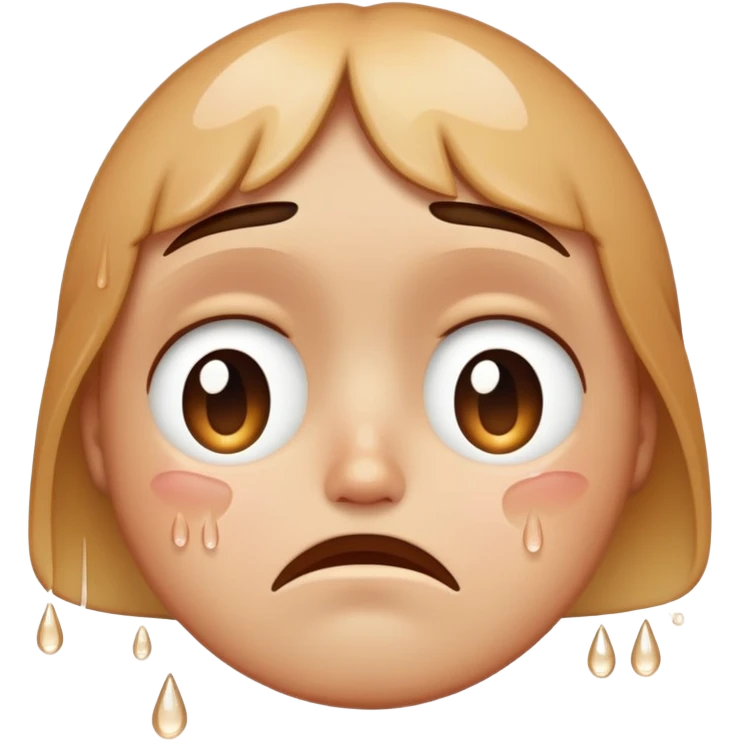 Sad face with tears coming out  emoji