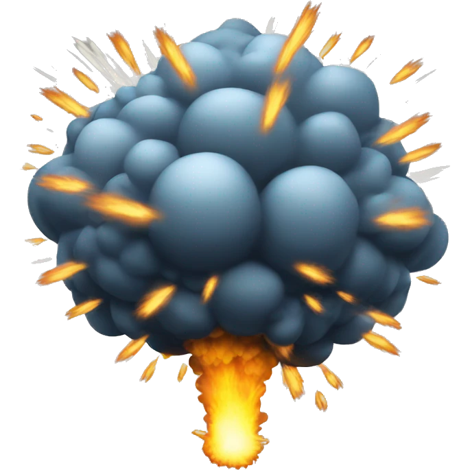 cartoon-style explosion boom emoji