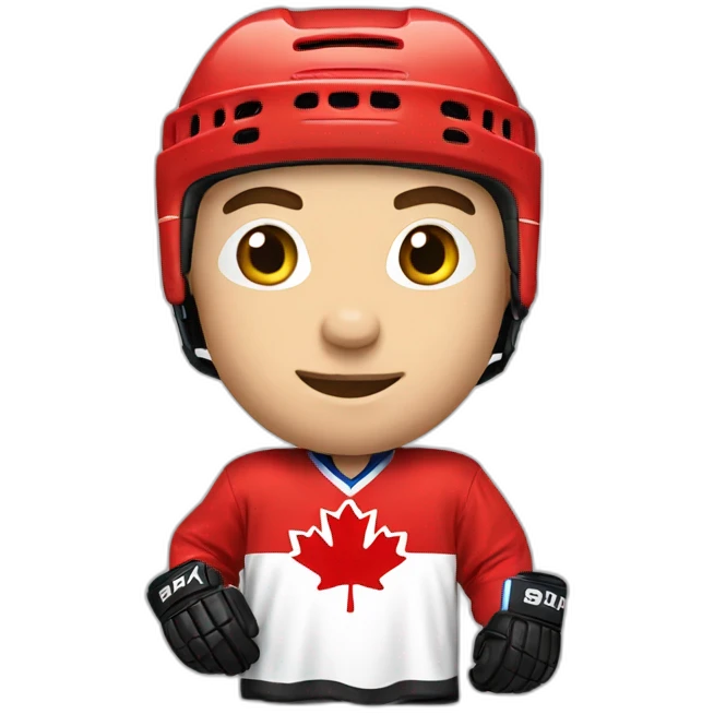 Canadian of montreal hockey player emoji