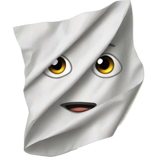 wrinkled paper emoji