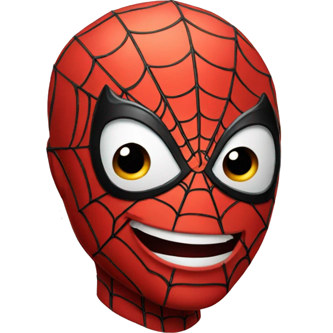 Happy spiderman emoji
