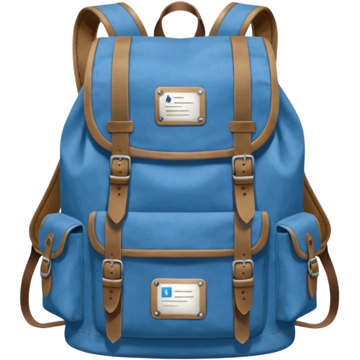 Blue backpack, Lost & Found Object. emoji