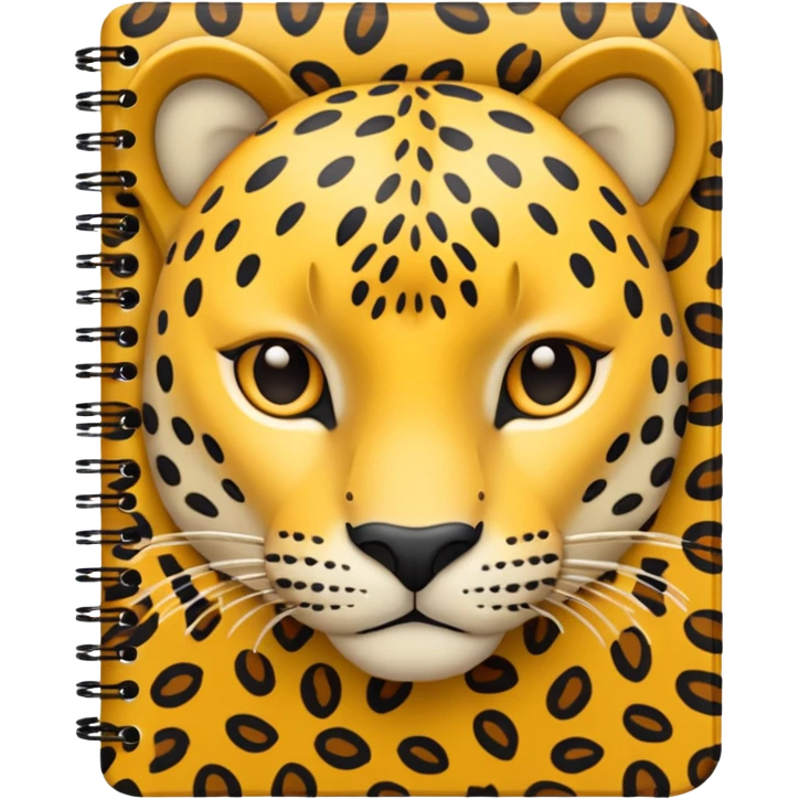 leopard patterned notebook emoji