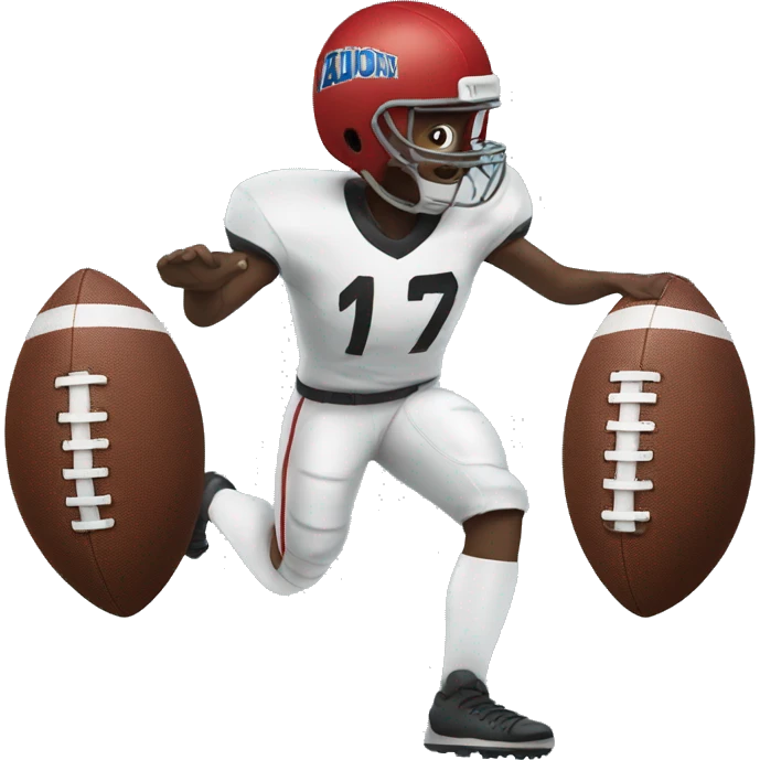 Football with legs  emoji