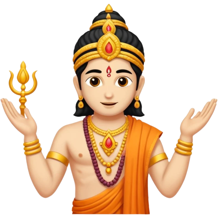hindu god begins of maing miraclous karma making of humans emoji