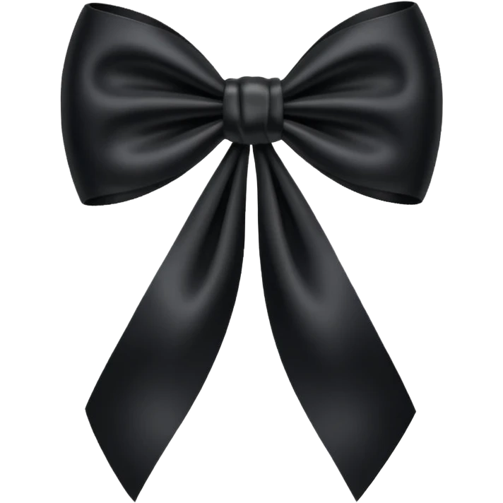 Black bow  emoji