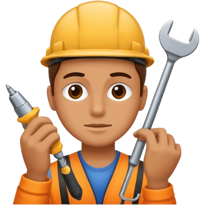 person Repairing a tool emoji