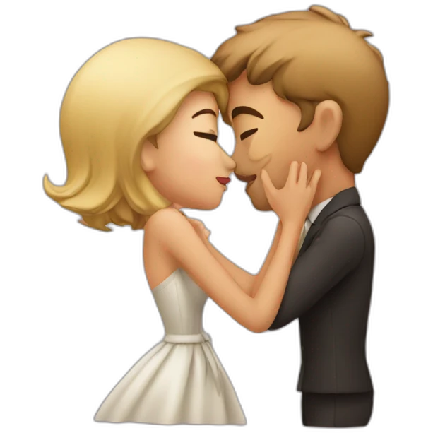 Kissing my wife emoji