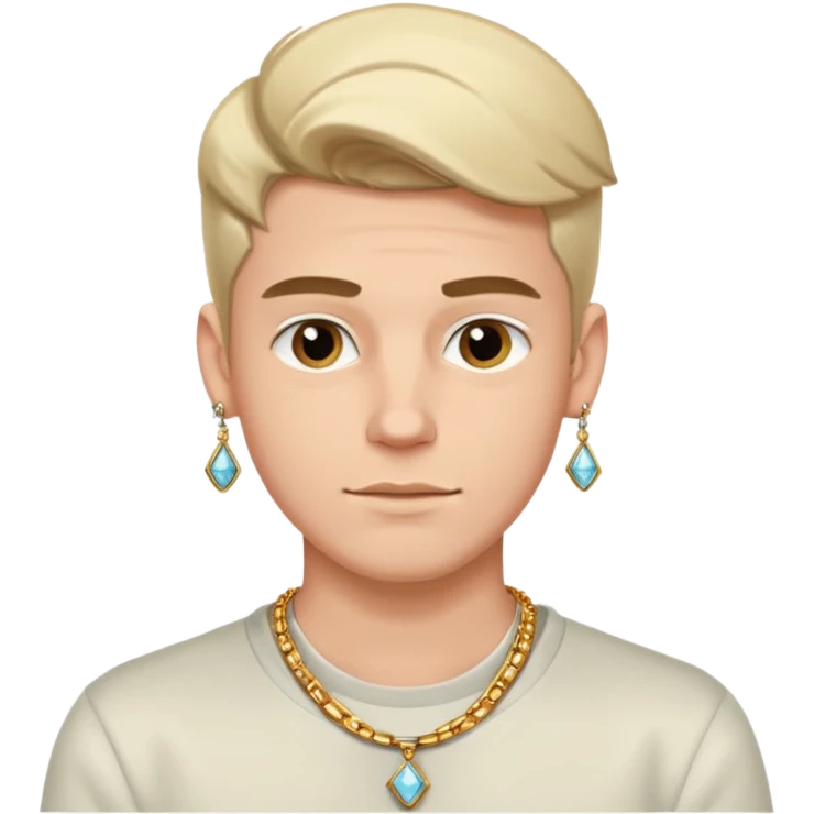 Joven blanco de drip emoji