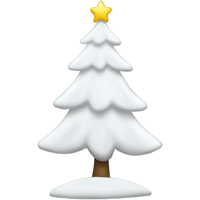 White Christmas tree emoji