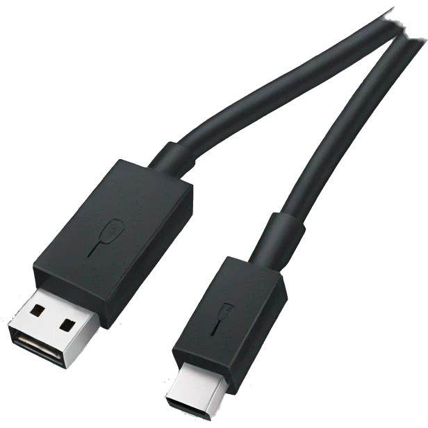 Black usb cable emoji