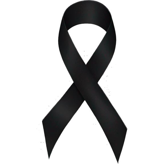 Black ribbon  emoji