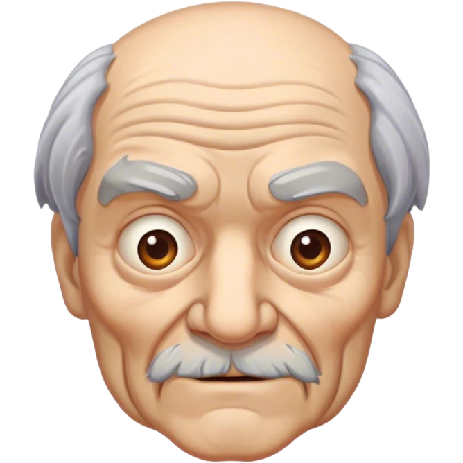 Old scary man emoji