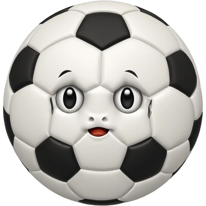 BALON DE FUTBOL CON CARAS ASOMBRO emoji