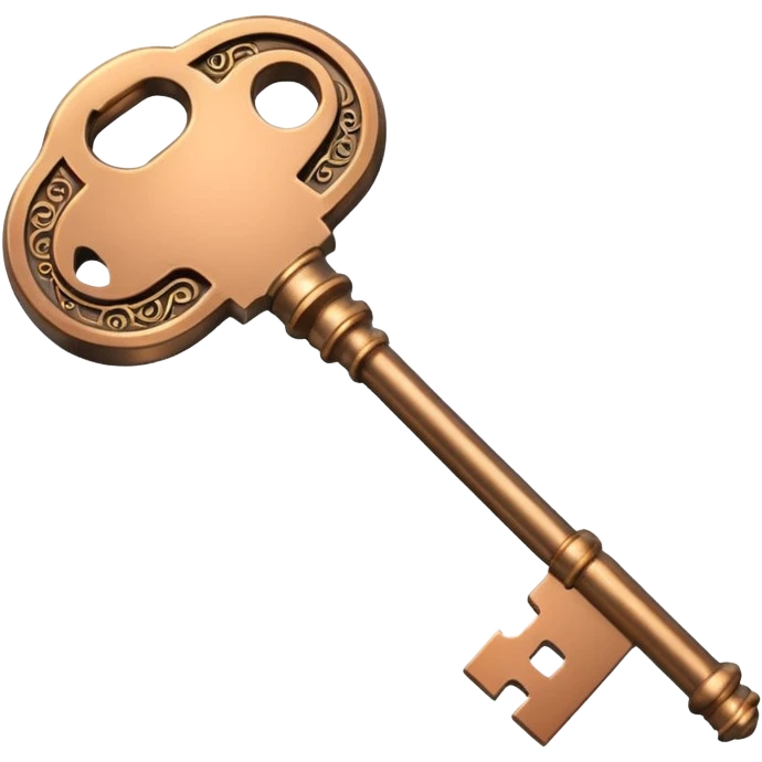 bronze key space emoji