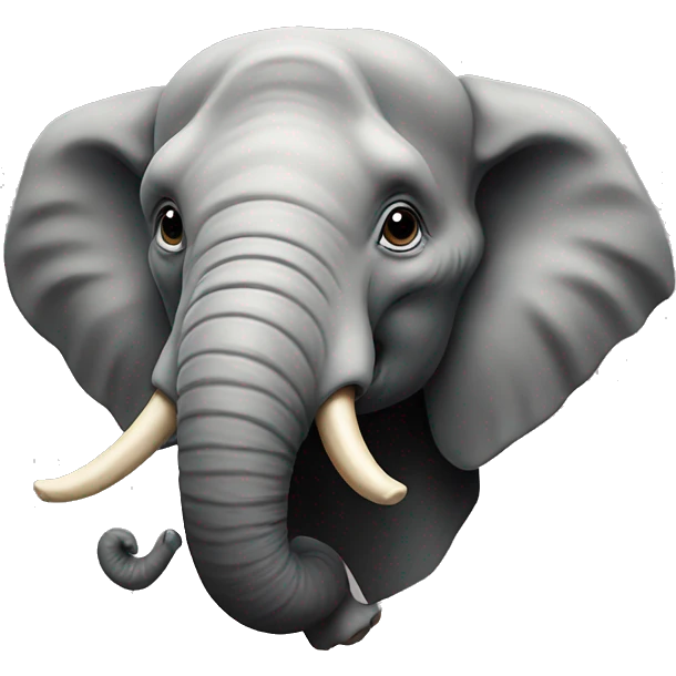 Elephant bust emoji