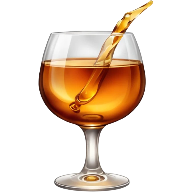 бокал коньяка emoji