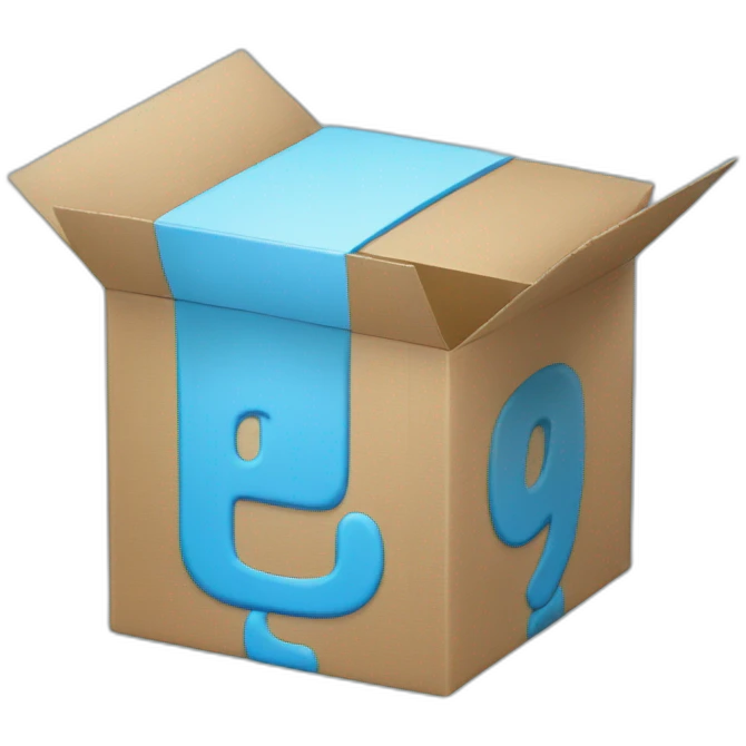 !! in a skyblue box emoji
