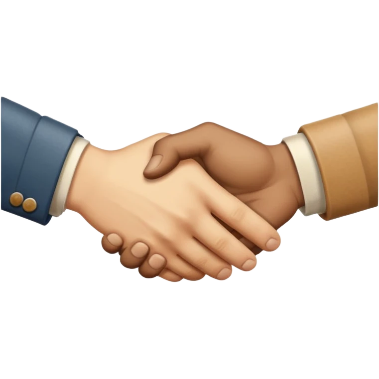 make me a retro style sticker handshake realistic  emoji