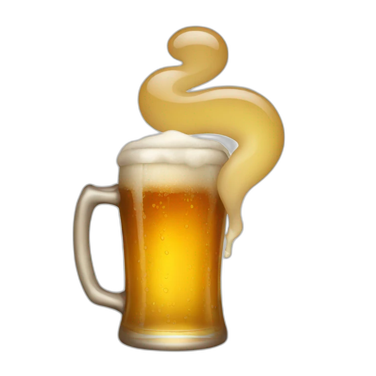 drinking beer emoji