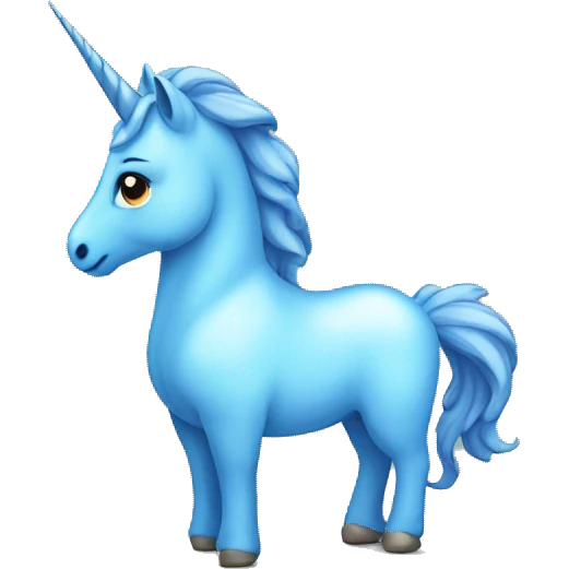 blue unicorn emoji