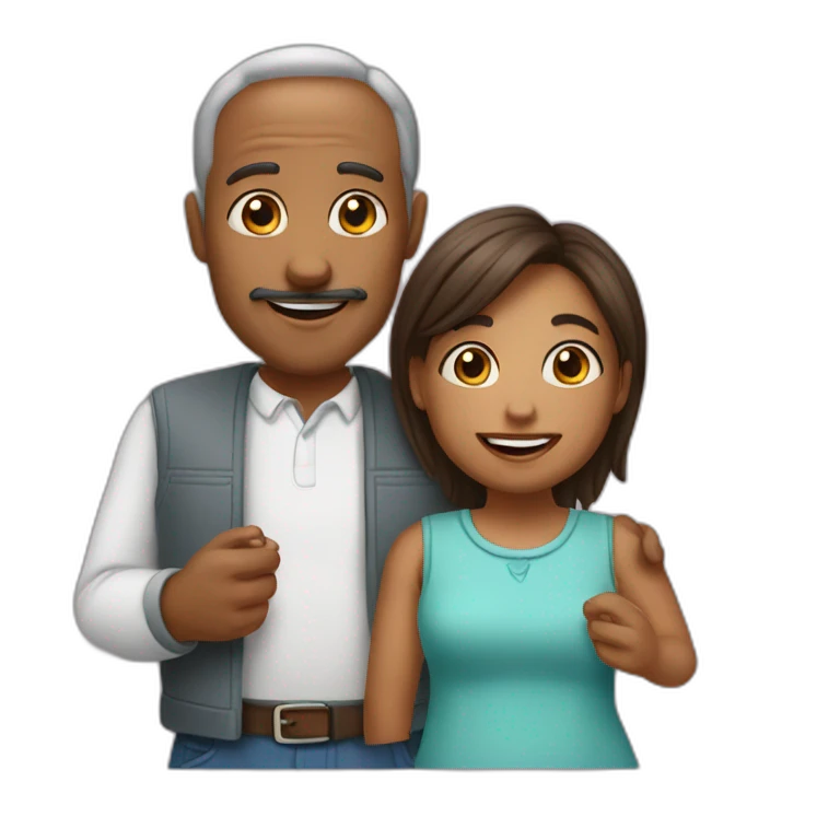 Papa et maman emoji