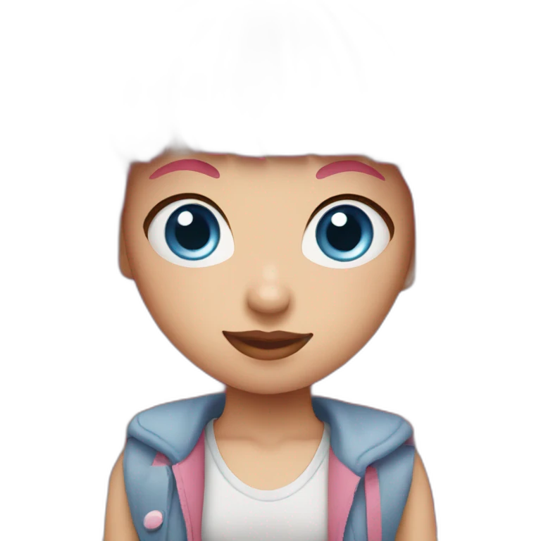 girl-with-pink-bangs-and-blue-eyes emoji